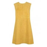 anstey saffron suede mini shift dress