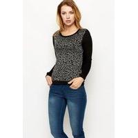 Animal Print Front Sweatshirt