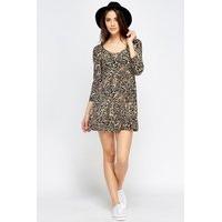 Animal Printed Swing Dress