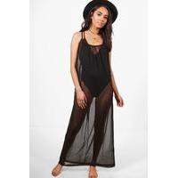 Annie Oversize Maxi Dress Cover Up - black