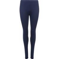 annie basic full length jersey leggings navy