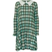 Annie Tartan Swing Dress - Green