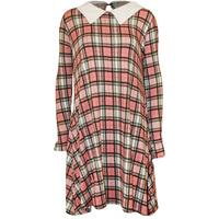 Annie Tartan Swing Dress - Pink