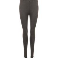 Annie Basic Full Length Jersey Leggings - Dark Grey