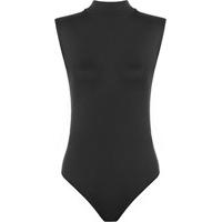 ana basic sleeveless turtleneck bodysuit black