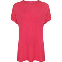 Anne Short Sleeve Basic T-shirt - Cerise