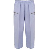 Anna Elasticated Cropped Trousers - Light Blue