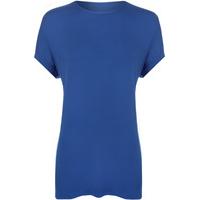 anne short sleeve basic t shirt royal blue