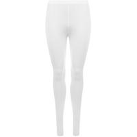 Annie Basic Full Length Jersey Leggings - White