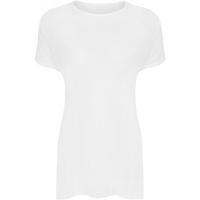 anne short sleeve basic t shirt white