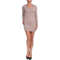 anta qulqi womens knitted dress womens dress in brown