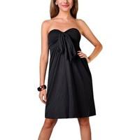 angela womens bandeau tube knee length summer holiday dress womens dre ...