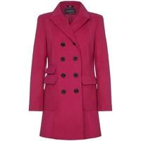 anastsia womens pink military style coat womens jacket in pink