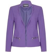 anastasia purple womens short edge to edge blazer womens jacket in pur ...