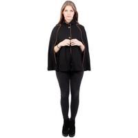 anastasia black womens hooded cape womens tracksuit jacket in black