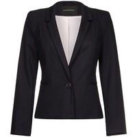 Anastasia -Black Womens Short One Button Blazer women\'s Jacket in black