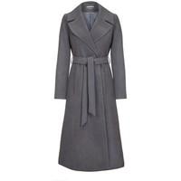 Anastasia - Women\'s Winter Belted Wrap Coat women\'s Coat in grey