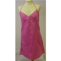 Animal - Size: M - Pink Halter-neck dress
