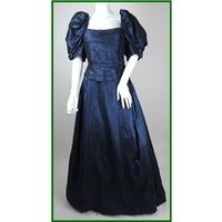 Anouska Hempel - Size: L - Steel Blue - Silk Evening dress