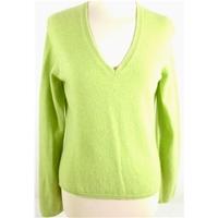 Anna Size 10 High Quality Soft and Luxurious Pure Cashmere Melon Green Jumper