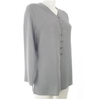 anne brooks size 10 grey long sleeved blouse anne brooks size 10 grey  ...