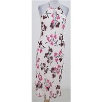 anne brooks petite size 12 cream with floral print dress