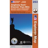anglesey east os explorer active map sheet number 263