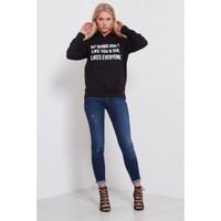 anna fleece hoody my mama dont like you front pocket sweatshirt jumper