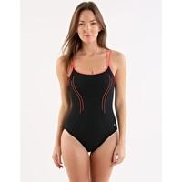 Anika Swimsuit - Black and Coral