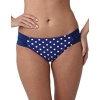 annalise gather pant cobalt and white