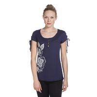 animal womens ayaa graphic tee blue