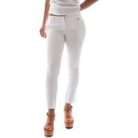 animagemella 16pe003 trousers women bianco womens trousers in white