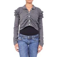 anta qulqi 100 baby alpaca knit shirt molka womens cardigans in grey