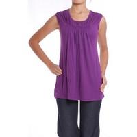 Anta Q\'ulqi - Viscose Jersey Top IRIS women\'s Vest top in purple