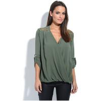 anabelle blouse lea womens shirt in green