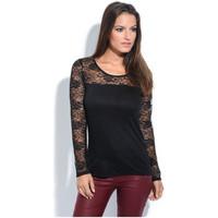 anabelle top anais womens blouse in black