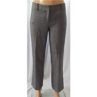 ann taylor size 6 petite grey checked trousers