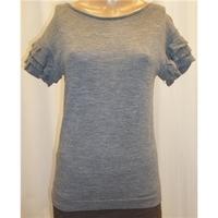 ann taylor medium grey knitted top