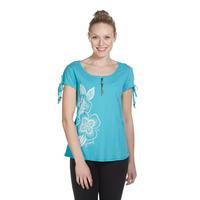 animal womens ayaa graphic tee blue