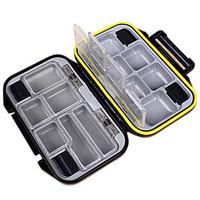 Anmuka Waterproof ABS Fishing Box 12 Compartments Outdoor Fishing Swivels Hook Lure Bait Tackle Box Tool Accessories