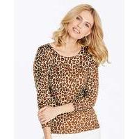 Animal Print Crew Neck Jumper