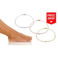 Anklet with Crystals From Swarovski