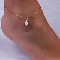 Anklet/Bracelet Pearl Imitation Pearl Alloy Unique Design Fashion Jewelry Gold Women\'s Jewelry Party Daily Casual 1pc