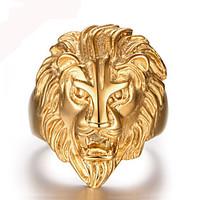 anel masculino stainless steel skull ring 18k gold leopard head ring m ...