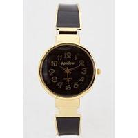 Analog Contrast Bangle Watch