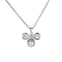 angels bow pearl necklace