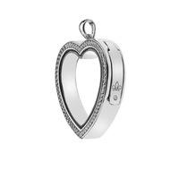 Anais Sterling Silver Large Crystal Love Locket EX011