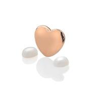 anais rose gold plated june heart charm ex137