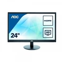 AOC 23.6 inch LED Monitor, 2 x HDMI, VGA Vesa E2470SWHE
