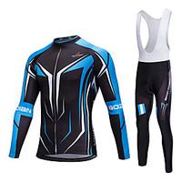 AOZHIDIAN Spring/Summer/Autumn Long Sleeve Cycling JerseyLong Bib Tights Ropa Ciclismo Cycling Clothing Suits #AZD094